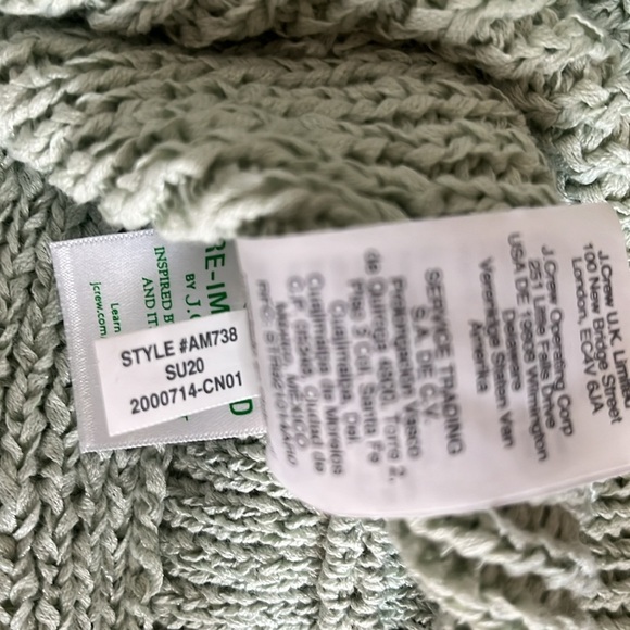J Crew NWT Knit Sweater Tank in Cool Moss Green Size L - Picture 9 of 9
